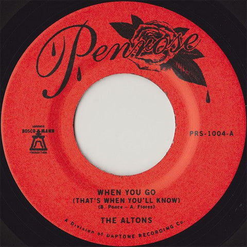 ALTONS - When You Go (That's When You'll Know) 7"