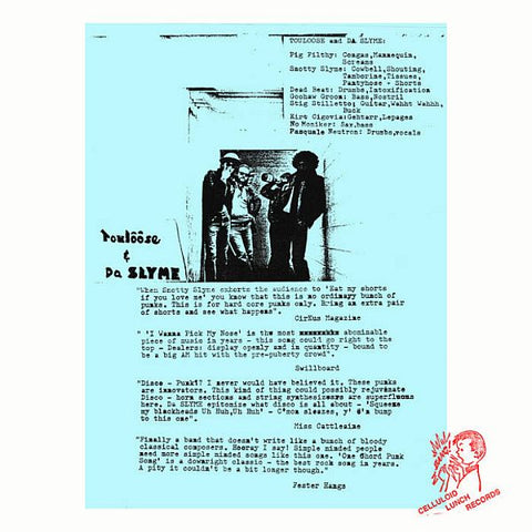DA SLYME - If There's No Rubble, You Haven't Played: Collected Recordings 1977-89 LP