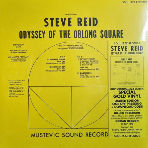 STEVE REID - Odyssey Of The Oblong Square LP (colour vinyl)