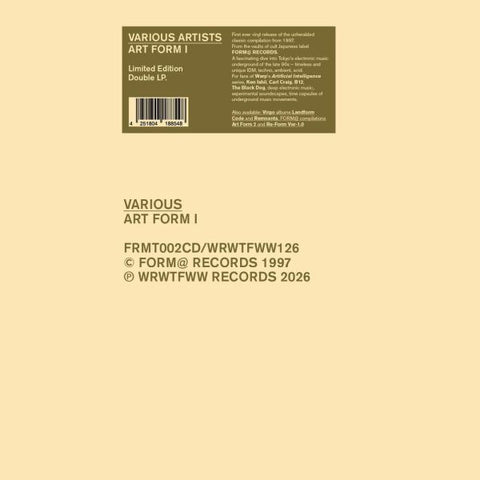 * PREORDER * v/a- ART FORM 1 2LP