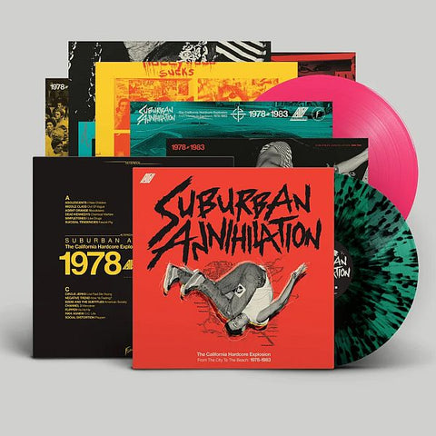 v/a- SUBURBAN ANNIHILATION: California Hardcore 1978-1983 2LP (colour vinyl)