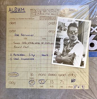 JOE STRUMMER - The Rockfield Studio Tracks 12" (RSD 2019)