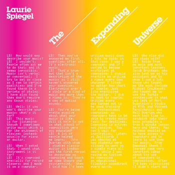 LAURIE SPIEGEL – The Expanding Universe 3LP